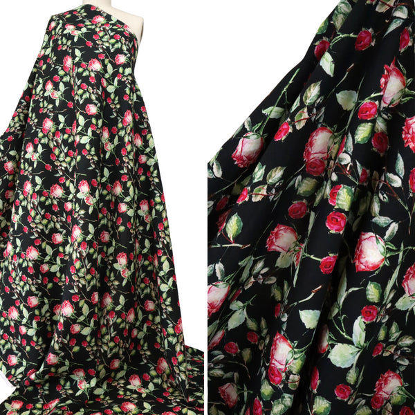 EXCLUSIVE 90% Linen 10% Silk – 'Adoro Le Rose'